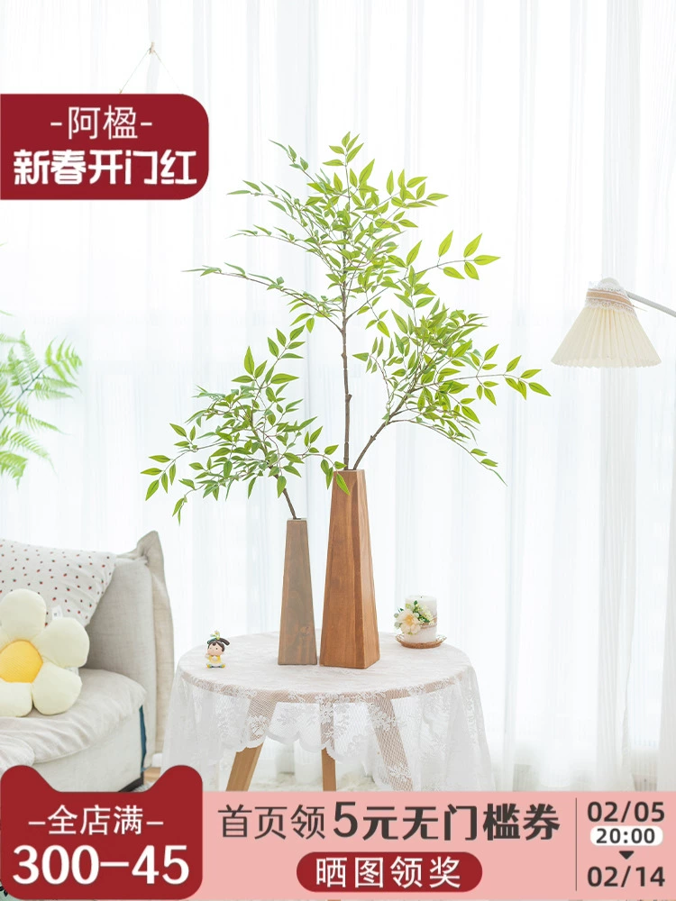 Simulated Nandina Bamboo Decor