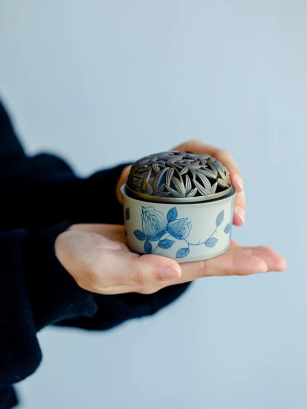 Hand-painted Buddha Hand Incense Burner - Image 4