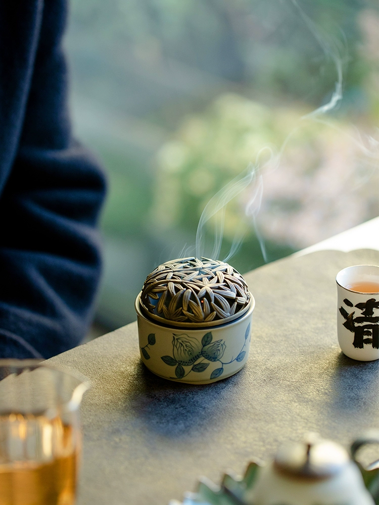 Hand-painted Buddha Hand Incense Burner