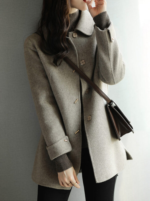 Chanel style wool coat for women - Image 5