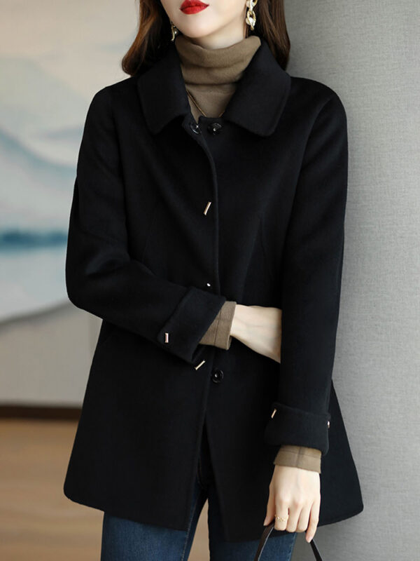 Chanel style wool coat for women - Image 4