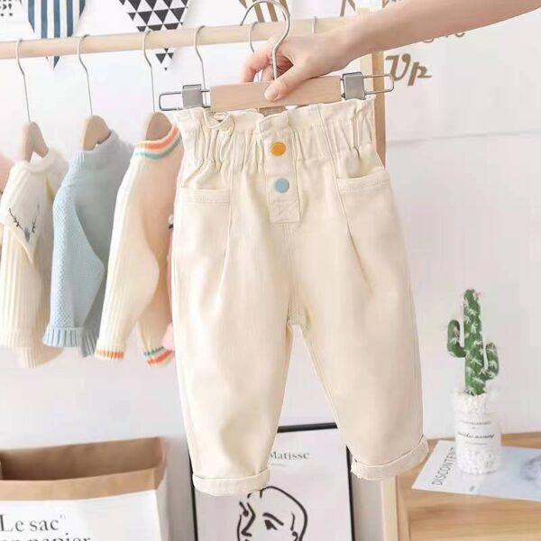 New spring and autumn kids girls pants - Image 3