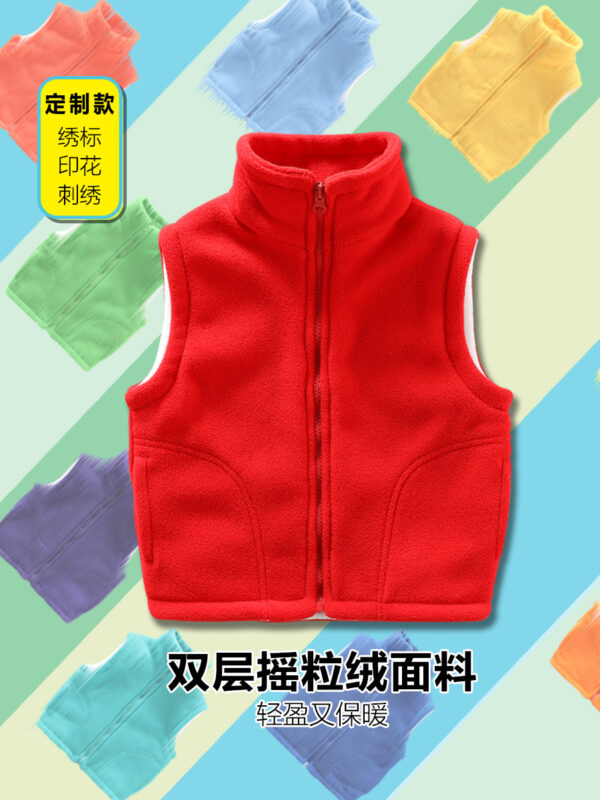 Unisex Kids Winter Thick Warm Outerwear Polar Fleece Jacket - Image 4