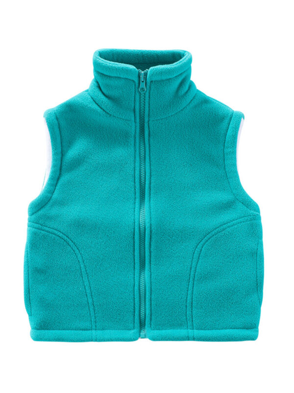 Unisex Kids Winter Thick Warm Outerwear Polar Fleece Jacket - Image 5