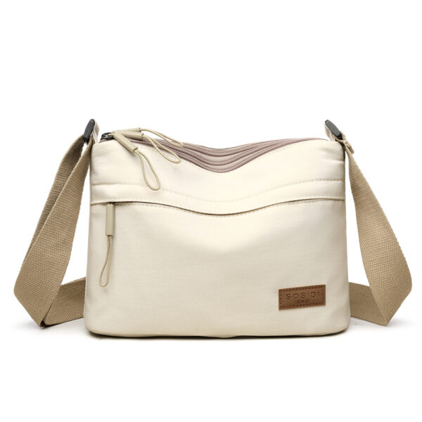 Women's Single Shoulder Multi-Pocket Portable Canvas Bag - Image 5