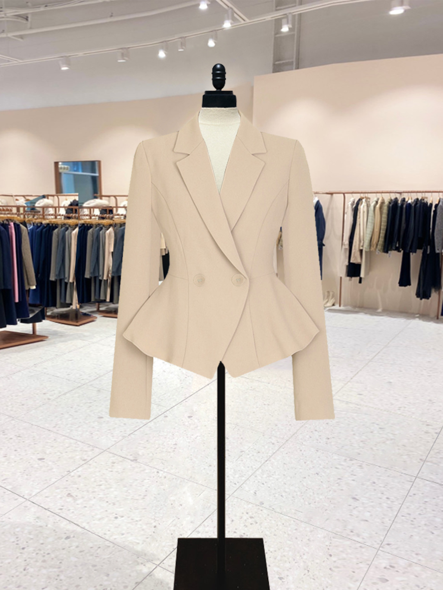 Stylish and versatile women’s long sleeve suit jacket